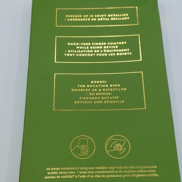 Kate Spade Hardshell Case + Ring iPhone® X and XS - Scallop Black Multi/Clear - Picture 3 of 12